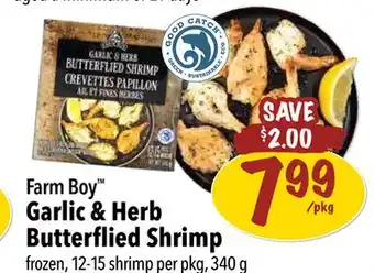 Farm Boy Farm Boy Garlic & Herb Butterflied Shrimp offer