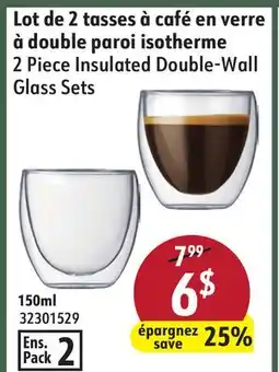 Hart 2 Piece Insulated Double-Wall Glass Sets offer