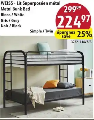 Hart Metal Bunk Bed offer