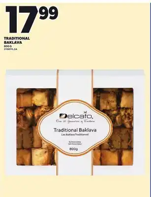 Loblaws TRADITIONAL BAKLAVA, 800 G offer