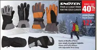 Hart Gloves and Puffy Mittens with Adjustable Wrist Strap offer