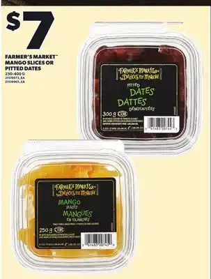 Loblaws FARMER'S MARKET MANGO SLICES OR PITTED DATES, 250-400 G offer