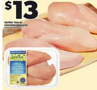 Loblaws SUFRA HALAL CHICKEN BREASTS, 3'S offer