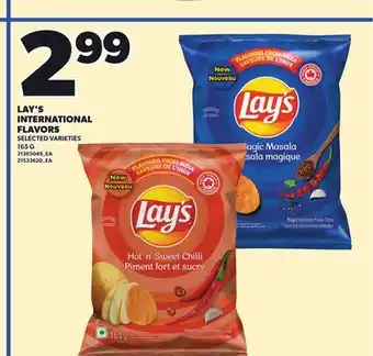 Loblaws LAY'S INTERNATIONAL FLAVORS, 165 G offer