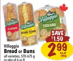 Farm Boy Villaggio Bread or Buns offer