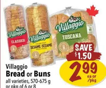 Farm Boy Villaggio Bread or Buns offer