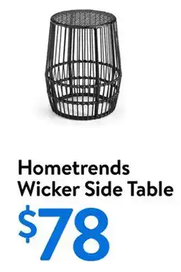 Walmart Hometrends Wicker Side Table offer