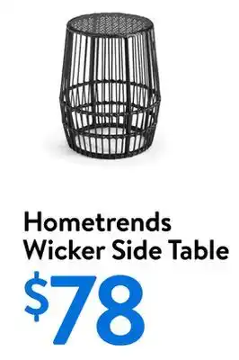 Walmart Hometrends Wicker Side Table offer