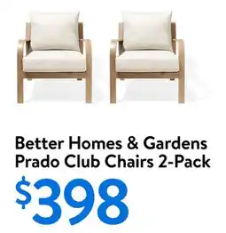 Walmart Prado Club Chairs 2-Pack offer