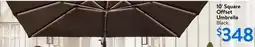 Walmart 10' Square Offset Umbrella offer