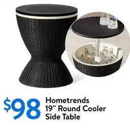 Walmart Hometrends 19 Round Cooler Side Table offer