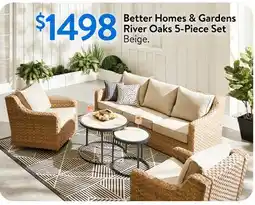 Walmart Better Homes & Gardens River Oaks 5-Piece Set offer