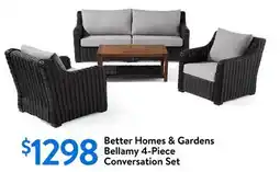 Walmart Better Homes & Gardens Bellamy 4-Piece Conversation Set offer