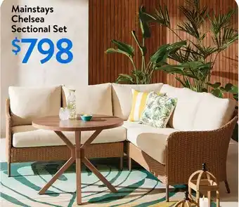 Walmart Mainstays Chelsea Sectional Set offer