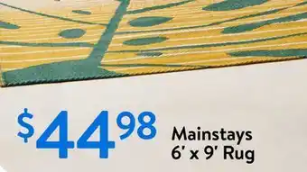 Walmart Mainstays 6' x 9' Rug offer