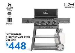 Walmart Performance 4-Burner Cart-Style Gas Grill offer