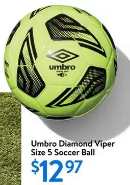 Walmart Umbro Diamond Viper Size 5 Soccer Ball offer