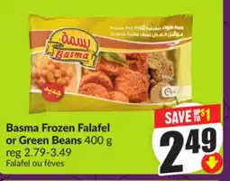 Chalo FreshCo Basma Frozen Falafel or Green Beans 400 g offer