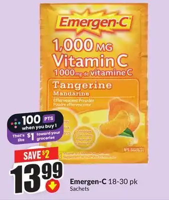 Chalo FreshCo Emergen-C 18-30 pk offer