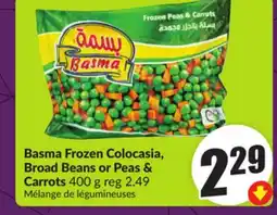 Chalo FreshCo Basma Frozen Colocasia, Broad Beans or Peas & Carrots 400 g offer