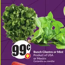 Chalo FreshCo Bunch Cilantro or Mint Product of USA or Mexico offer