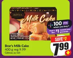 Chalo FreshCo Brar's Milk Cake 400 g offer