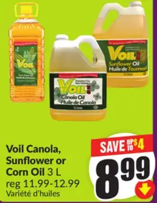 Chalo FreshCo Voil Canola, Sunflower or Corn Oil 3 L offer