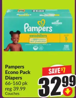 Chalo FreshCo Pampers Econo Pack Diapers 66-160 pk offer