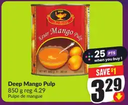 Chalo FreshCo Deep Mango Pulp 850 g offer