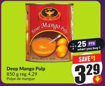 Chalo FreshCo Deep Mango Pulp 850 g offer