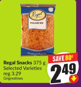 Chalo FreshCo Regal Snacks 375 g Selected Varieties offer