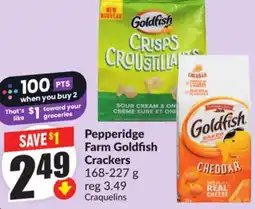 Chalo FreshCo Pepperidge Farm Goldfish Crackers 168-227 g offer