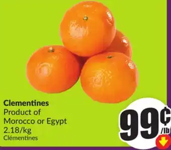 Chalo FreshCo Clementines Product of Morocco or Egypt 2.18/kg offer