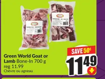 Chalo FreshCo Green World Goat or Lamb Bone-In 700 g offer