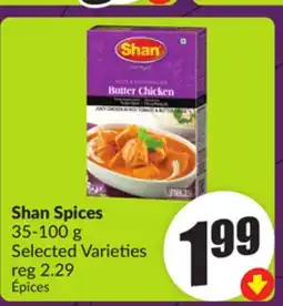 Chalo FreshCo Shan Spices 35 -100 g Selected Varieties offer