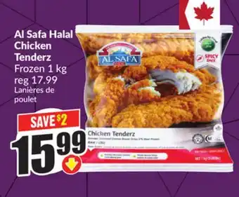 Chalo FreshCo Al Safa Halal Chicken Tenderz Frozen 1 kg offer