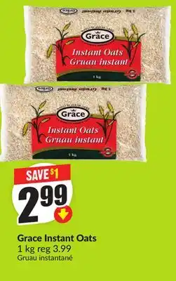 Chalo FreshCo Grace Instant Oats 1 kg offer