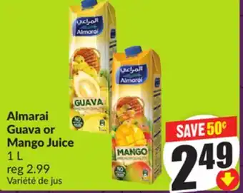 Chalo FreshCo Almarai Guava or Mango Juice 1 L offer