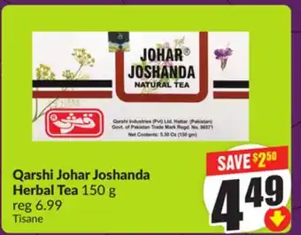 Chalo FreshCo Qarshi Johar Joshanda Herbal Tea 150 g offer