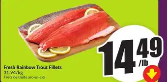 Chalo FreshCo Fresh Rainbow Trout Fillets 31.94/kg offer