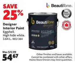 Home Hardware Designer Interior Paint offer