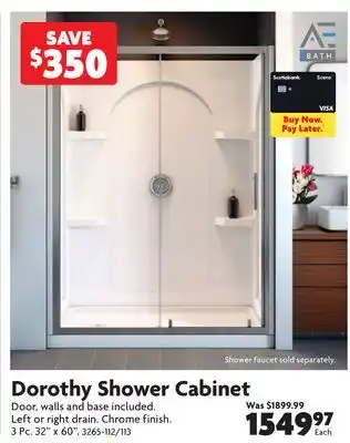 Home Hardware Dorothy Shower Cabinet offer