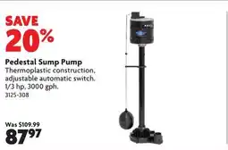 Home Hardware Pedestal Sump Pump offer