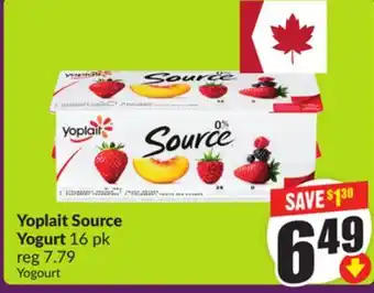 Chalo FreshCo Yoplait Source Yogurt 16 pk offer