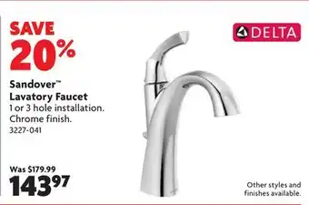 Home Hardware Sandover Lavatory Faucet offer