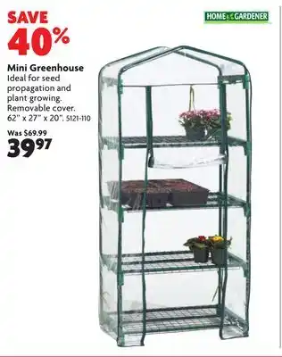 Home Hardware Mini Greenhouse offer