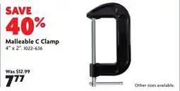 Home Hardware Malleable C Clamp offer