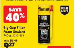 Home Hardware Big Gap Filler Foam Sealant offer