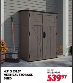 Home Hardware 4'5 X 2'8.5 VERTICAL STORAGE SHED offer