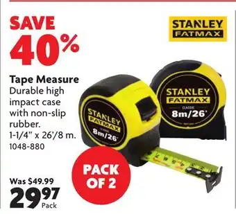 Home Hardware Tape Measure offer